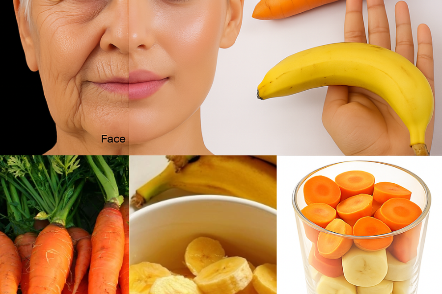 🌟 Unlock the Secret to Ageless Skin: The Banana and Carrot Mask Everyone’s Whispering About 🌟 Unlock the Secret to Ageless Skin: The Banana and Carrot Mask Everyone’s Whispering About