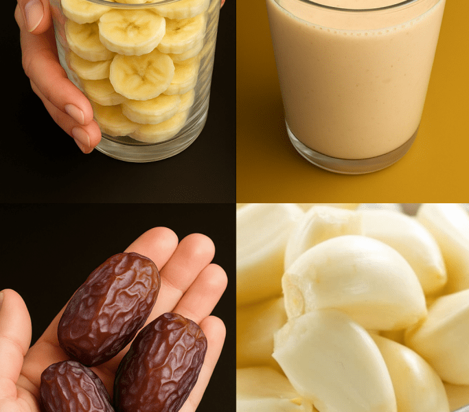 This Banana, Garlic, and Date Smoothie Will Change Your Life Forever! 🍌🧄🌴 This Banana, Garlic, and Date Smoothie Will Change Your Life Forever! 🍌🧄🌴