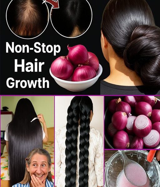 🌿 Boost Hair Growth Naturally with Onions 🌿 Boost Hair Growth Naturally with Onions