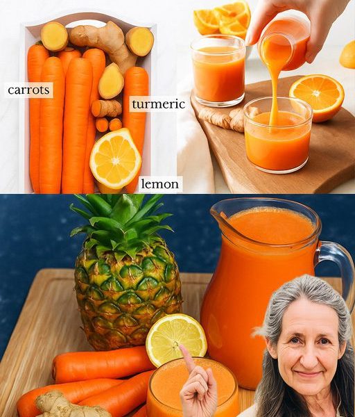 🌿 Revitalize Your Body with Carrot, Ginger, Turmeric, Lemon, and Pineapple Juice 🌿 Revitalize Your Body with Carrot, Ginger, Turmeric, Lemon, and Pineapple Juice