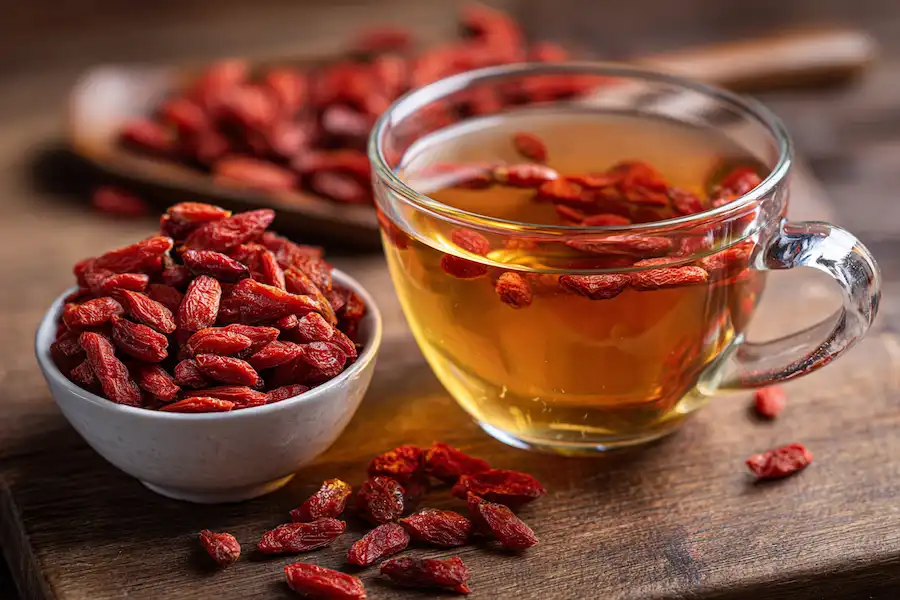 goji berry tea eye health antioxidant
