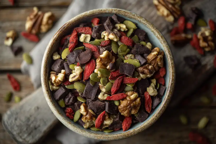 goji berry trail mix vision boost snack