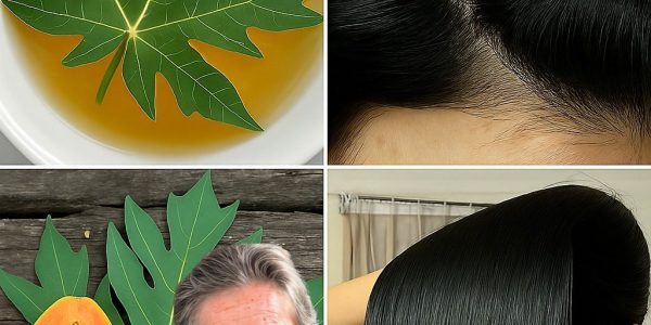 Turn White Hair to Black Naturally: The Papaya Leaf Secret Revealed 🌿