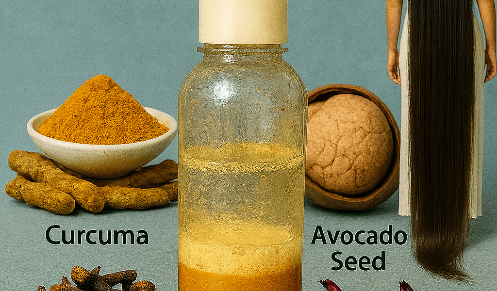 🌿 Unlock Luscious Locks: The Ultimate Homemade Shampoo Recipe with Turmeric, Avocado Seed, Red Onion, and Cloves for Stunning Hair Growth!
