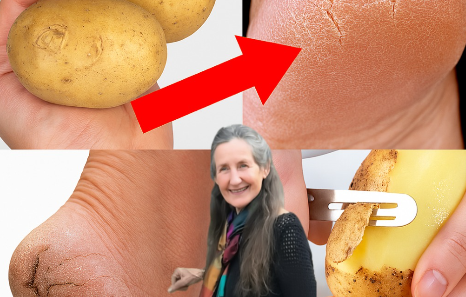 Say Goodbye to Cracked Heels: The Potato Trick for Smoother Feet Say Goodbye to Cracked Heels: The Potato Trick for Smoother Feet