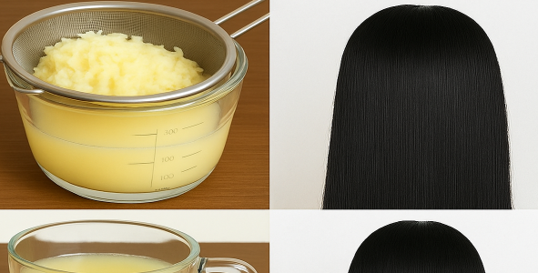 Japanese-Inspired Potato Juice Hair Treatment for Natural Hair Growth