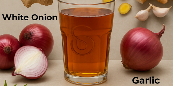 The Best Tea to Start and End Your Day: A Warm Blend of Garlic, Turmeric, Onion, Ginger, Cinnamon, and Guava Leaf