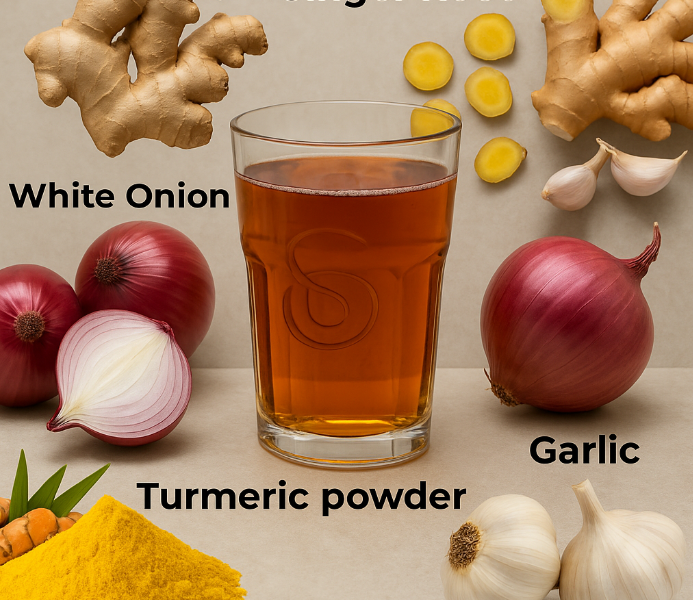 The Best Tea to Start and End Your Day: A Warm Blend of Garlic, Turmeric, Onion, Ginger, Cinnamon, and Guava Leaf The Best Tea to Start and End Your Day: A Warm Blend of Garlic, Turmeric, Onion, Ginger, Cinnamon, and Guava Leaf