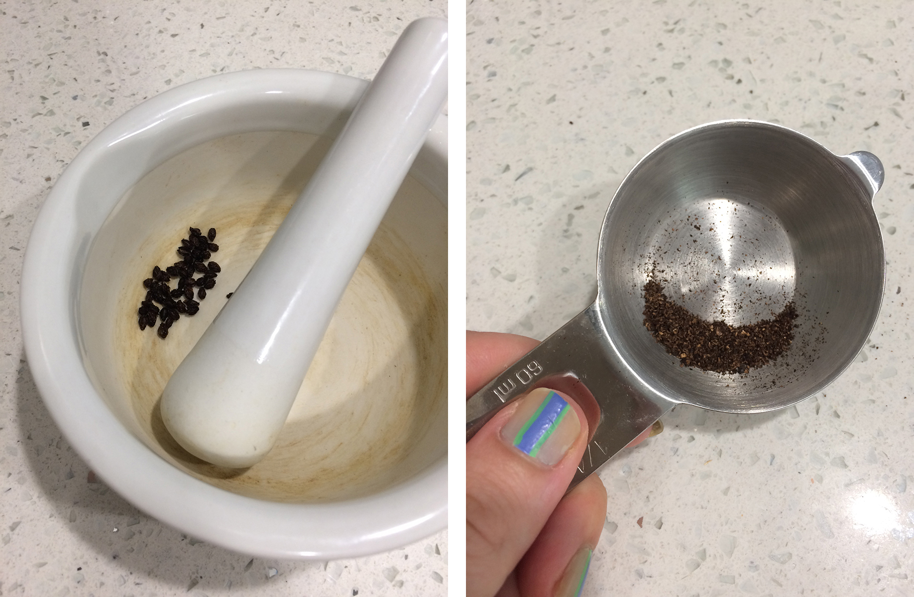 Drying papaya seeds • B.Zedan